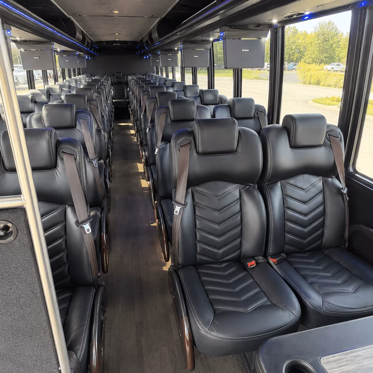 caldwell wedding transportation onboard seating