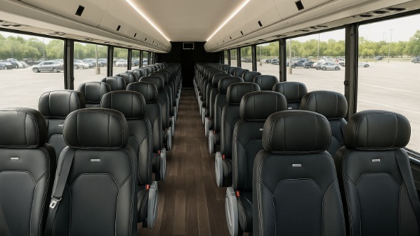Interior of Charter Bus Company Pocatello's 15 Passenger Minibus in Pocatello