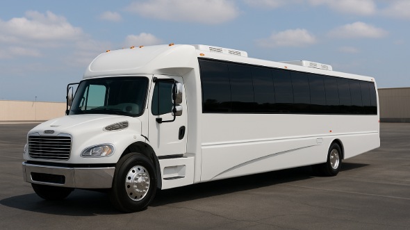 Exterior of Charter Bus Company Caldwell's 18 Passenger Minibus in Caldwell