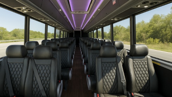 caldwell 15 passenger minibus inside