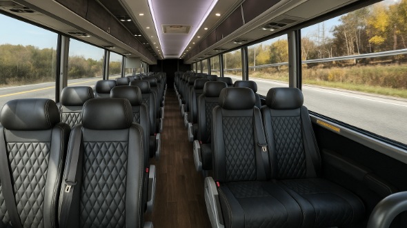 caldwell 20 passenger minibus inside