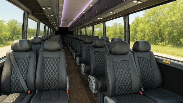 caldwell 25 passenger minibus inside