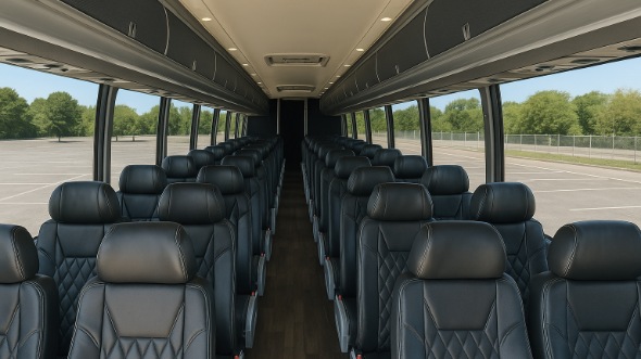 caldwell 55 passenger charter bus rental