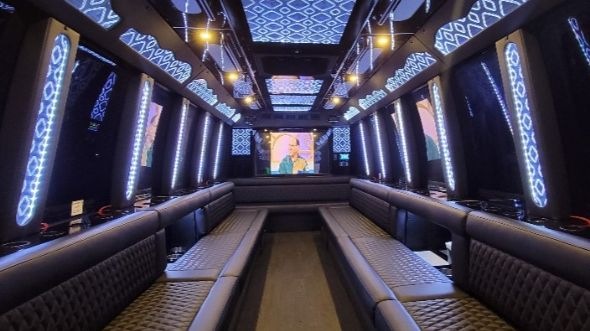 caldwell party bus rental inside