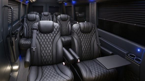 caldwell sprinter van with driver inside